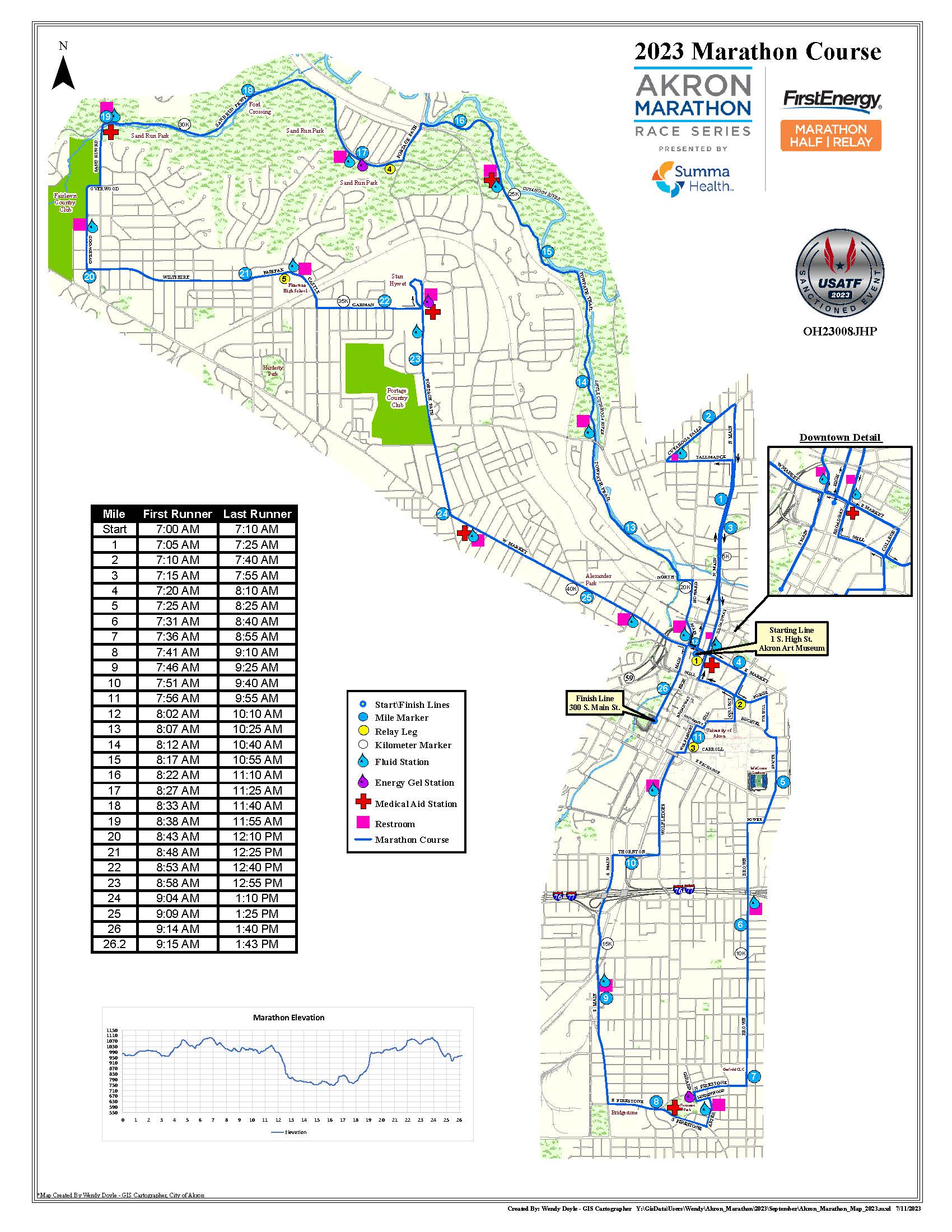 FirstEnergy Akron Marathon, Half Marathon and Team Relay Ohio Running